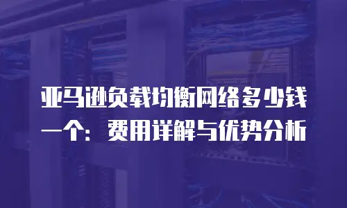 亚马逊负载均衡网络多少钱一个：费用详解与优势分析