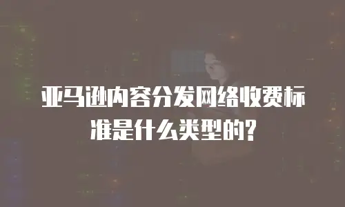 亚马逊内容分发网络收费标准是什么类型的?