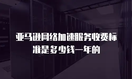 亚马逊网络加速服务收费标准是多少钱一年的