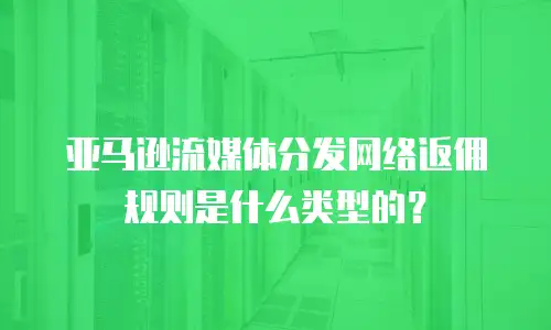 亚马逊流媒体分发网络返佣规则是什么类型的？