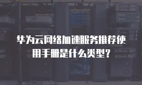 华为云网络加速服务推荐使用手册是什么类型？