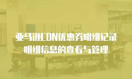 亚马逊CDN优惠券明细记录明细信息的查看与管理
