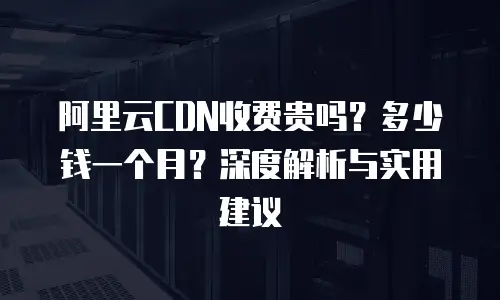阿里云CDN收费贵吗？多少钱一个月？深度解析与实用建议