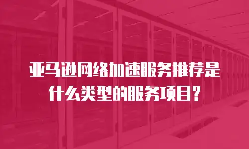 亚马逊网络加速服务推荐是什么类型的服务项目?