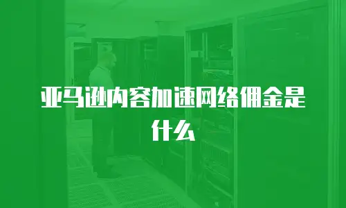 亚马逊内容加速网络佣金是什么