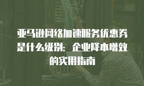 亚马逊网络加速服务优惠券是什么级别：企业降本增效的实用指南