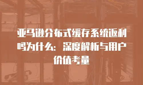 亚马逊分布式缓存系统返利吗为什么：深度解析与用户价值考量