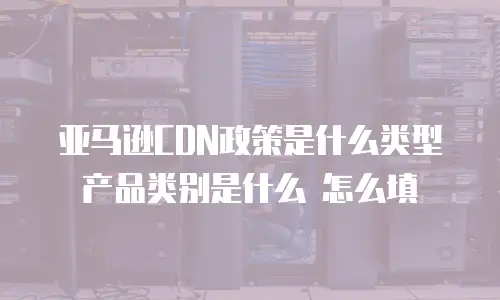 亚马逊CDN政策是什么类型 产品类别是什么 怎么填