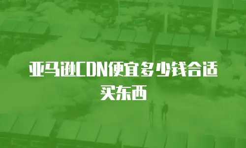 亚马逊CDN便宜多少钱合适买东西