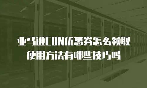 亚马逊CDN优惠券怎么领取使用方法有哪些技巧吗