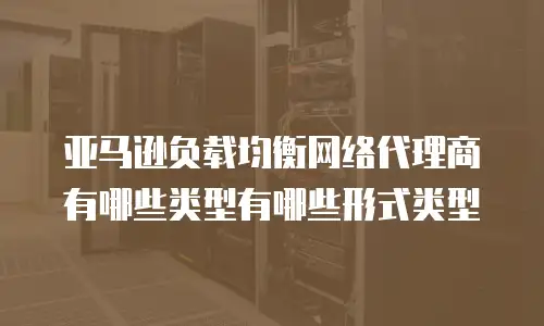 亚马逊负载均衡网络代理商有哪些类型有哪些形式类型