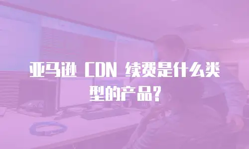  亚马逊 CDN 续费是什么类型的产品?