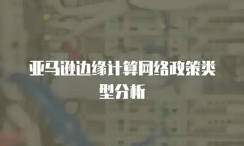 亚马逊边缘计算网络政策类型分析