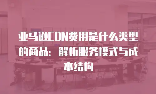 亚马逊CDN费用是什么类型的商品：解析服务模式与成本结构