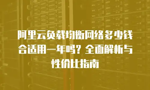 阿里云负载均衡网络多少钱合适用一年吗？全面解析与性价比指南