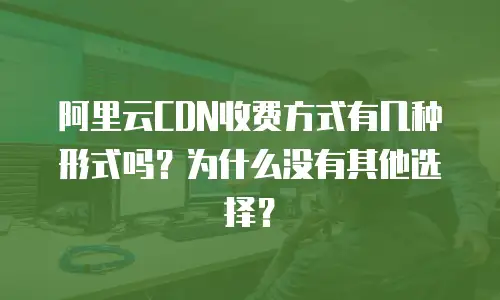 阿里云CDN收费方式有几种形式吗？为什么没有其他选择？