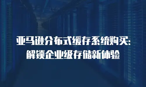 亚马逊分布式缓存系统购买：解锁企业级存储新体验
