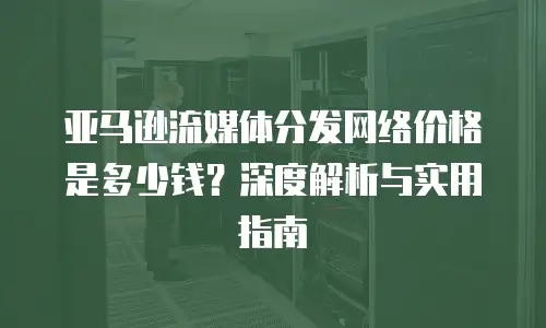 亚马逊流媒体分发网络价格是多少钱？深度解析与实用指南