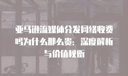 亚马逊流媒体分发网络收费吗为什么那么贵：深度解析与价值权衡