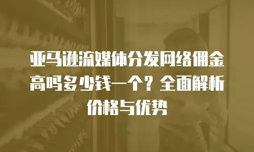 亚马逊流媒体分发网络佣金高吗多少钱一个？全面解析价格与优势