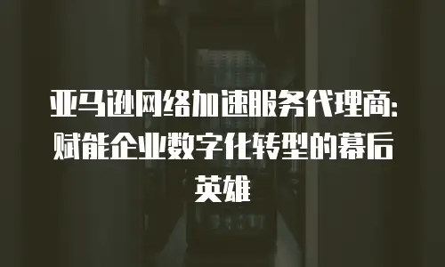 亚马逊网络加速服务代理商：赋能企业数字化转型的幕后英雄