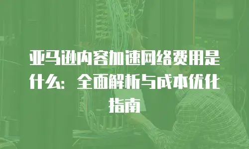 亚马逊内容加速网络费用是什么：全面解析与成本优化指南