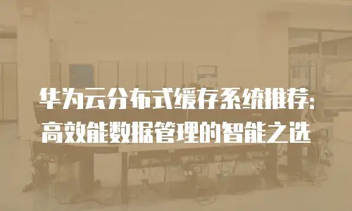 华为云分布式缓存系统推荐：高效能数据管理的智能之选