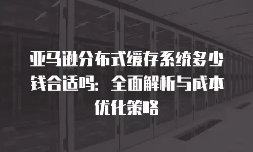 亚马逊分布式缓存系统多少钱合适吗：全面解析与成本优化策略