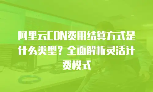 阿里云CDN费用结算方式是什么类型？全面解析灵活计费模式