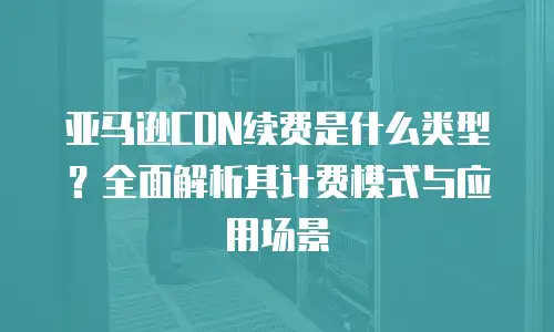 亚马逊CDN续费是什么类型？全面解析其计费模式与应用场景