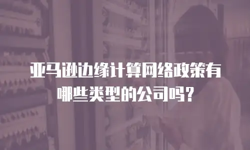 亚马逊边缘计算网络政策有哪些类型的公司吗？