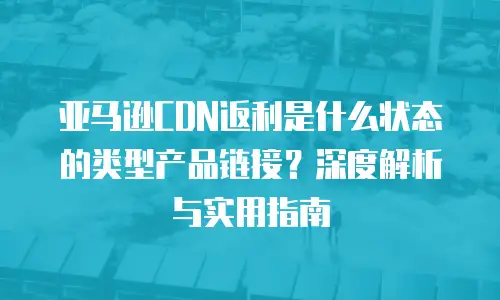 亚马逊CDN返利是什么状态的类型产品链接？深度解析与实用指南