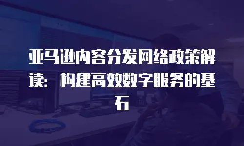 亚马逊内容分发网络政策解读：构建高效数字服务的基石