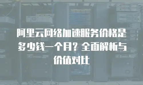 阿里云网络加速服务价格是多少钱一个月？全面解析与价值对比
