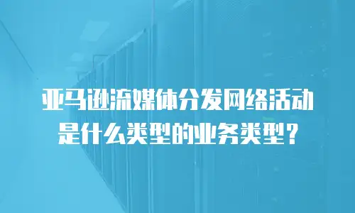 亚马逊流媒体分发网络活动是什么类型的业务类型？