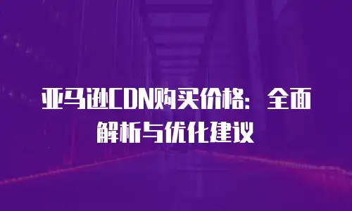 亚马逊CDN购买价格：全面解析与优化建议