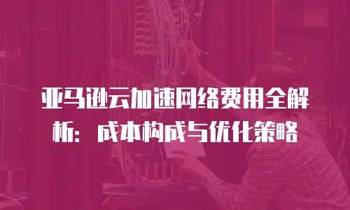 亚马逊云加速网络费用全解析：成本构成与优化策略