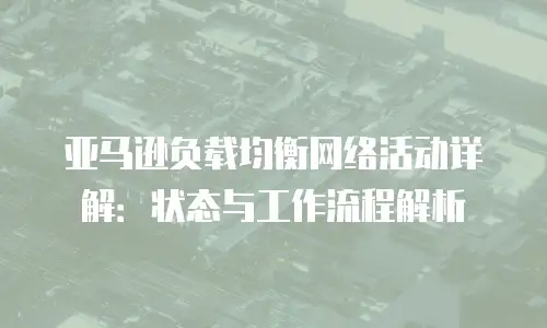 亚马逊负载均衡网络活动详解：状态与工作流程解析