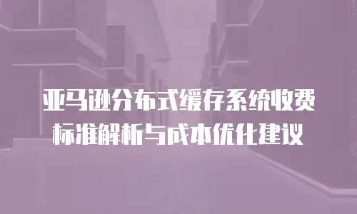 亚马逊分布式缓存系统收费标准解析与成本优化建议