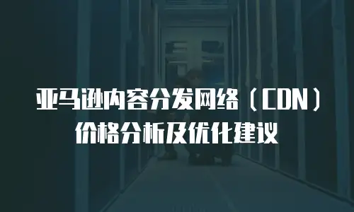 亚马逊内容分发网络（CDN）价格分析及优化建议