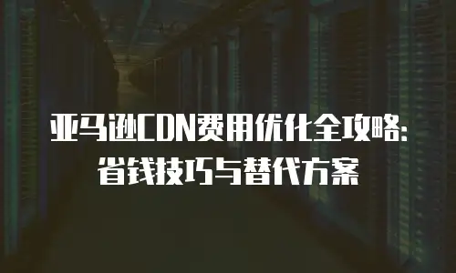 亚马逊CDN费用优化全攻略：省钱技巧与替代方案