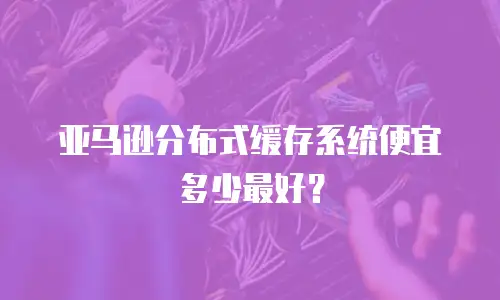 亚马逊分布式缓存系统便宜多少最好？