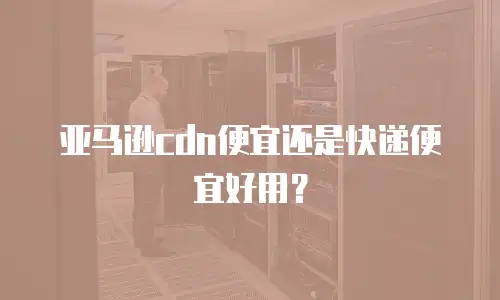 亚马逊cdn便宜还是快递便宜好用？