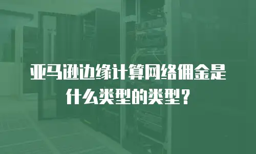 亚马逊边缘计算网络佣金是什么类型的类型？