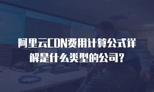 阿里云CDN费用计算公式详解是什么类型的公司？