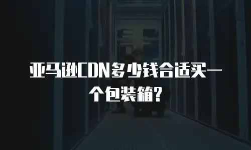 亚马逊CDN多少钱合适买一个包装箱？
