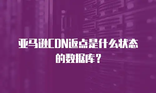 亚马逊CDN返点是什么状态的数据库？