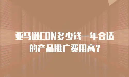 亚马逊CDN多少钱一年合适的产品推广费用高？
