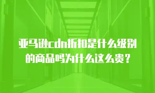 亚马逊cdn折扣是什么级别的商品吗为什么这么贵？