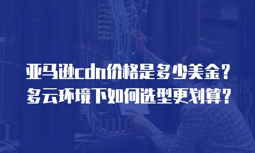 亚马逊cdn价格是多少美金？多云环境下如何选型更划算？